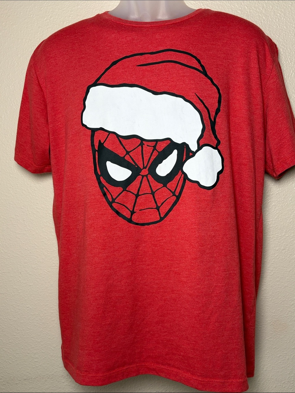Marvel Red Spider-Man Santa Hat Holiday Tee